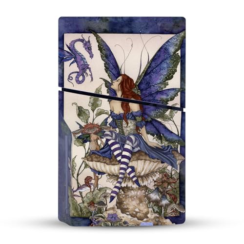 Vinyle Autocollant PS5 Slim Disc Peau de Jeu Fée Amy Brown Head Case Designs