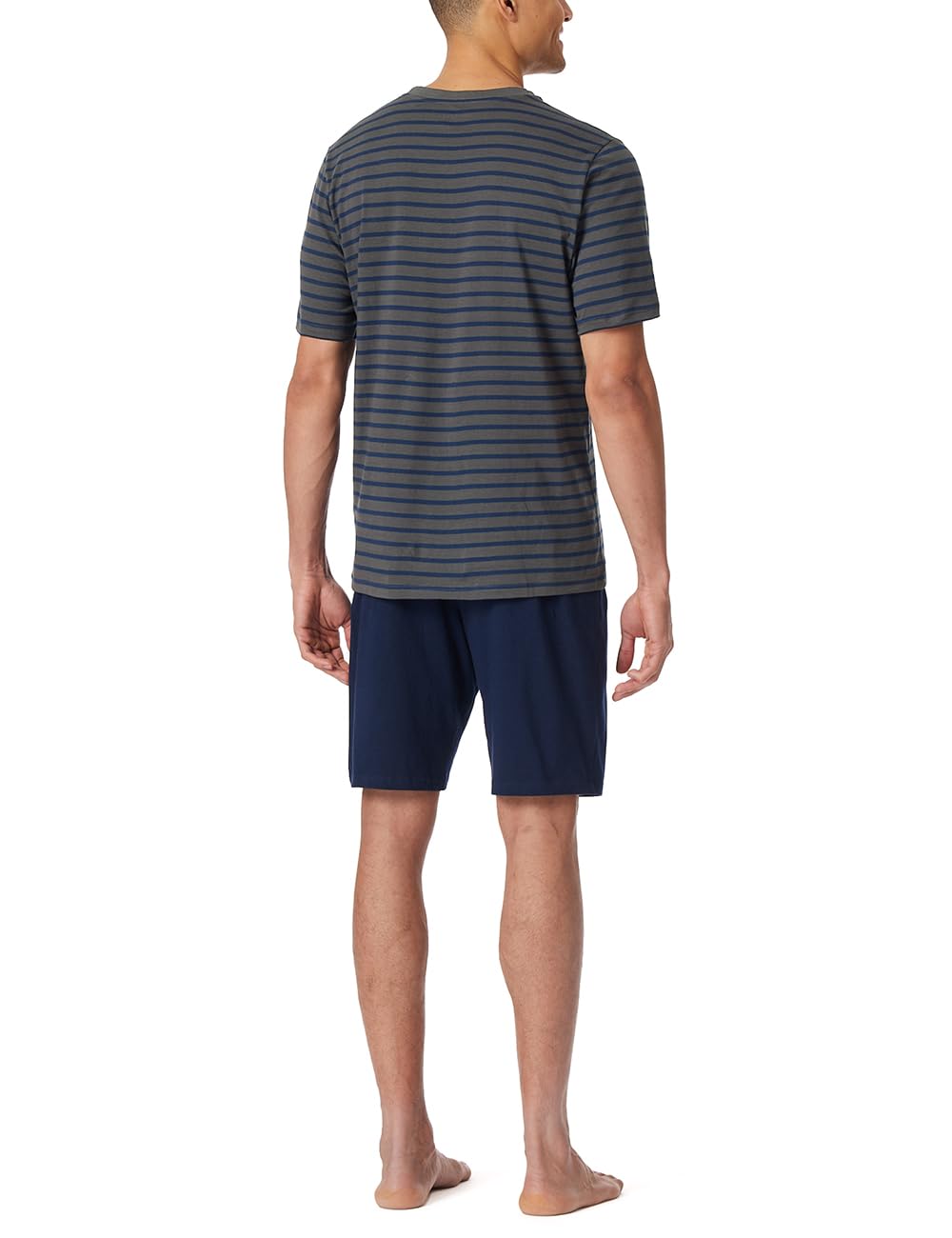Schiesser Piżama krótka okrągły dekolt - zestaw Nightwear, Antracyt_182198, 50
