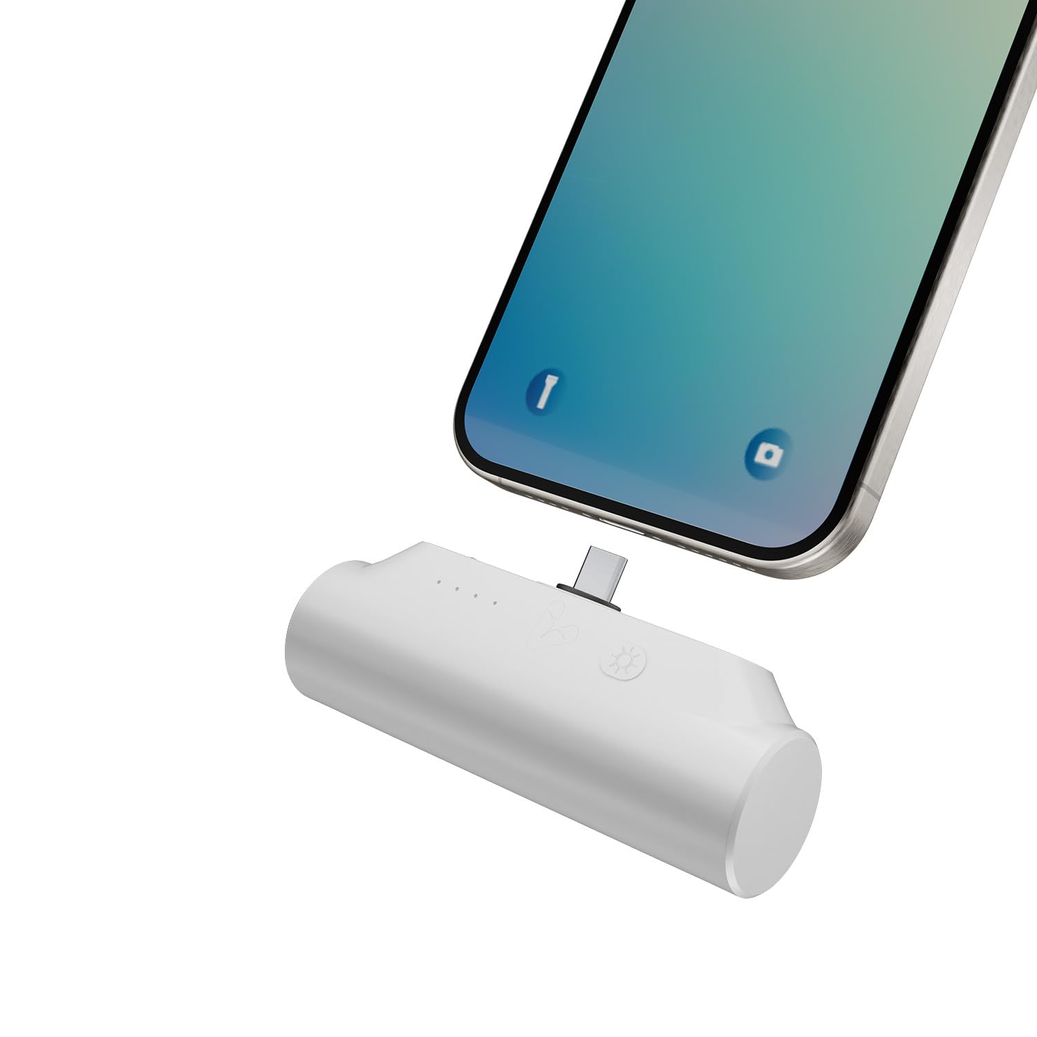 alain 3-in-1 Pocket Charge 5000mAh Power Bank with Detachable 10W Magnetic Connectors for Fast Charging, Emergency Large External Mobile Battery Backup (White)