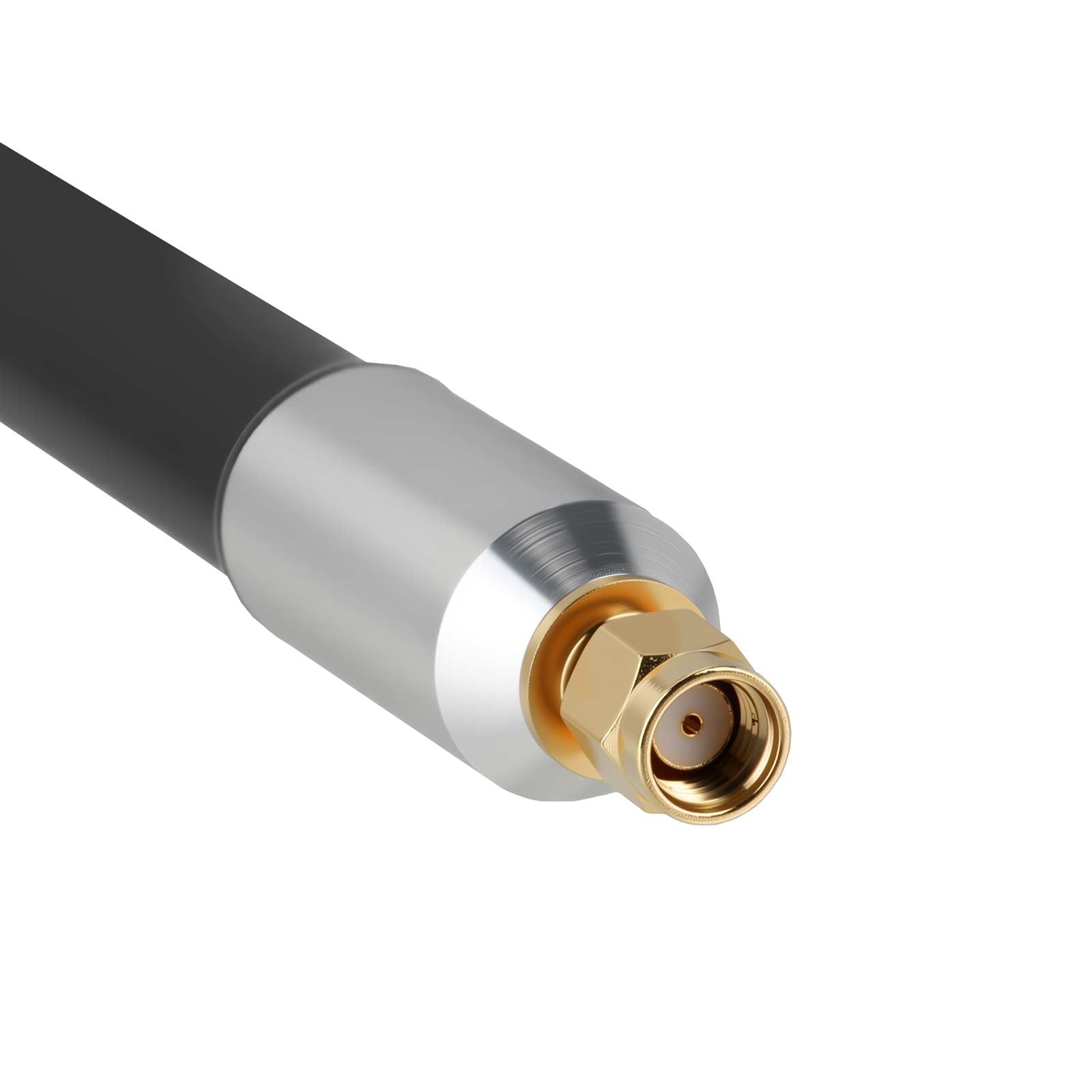 Bingfu Antenne 4G LTE RP-SMA mâle 700-2700 MHz antenne cellulaire omnidirectionnelle extérieure en fibre de verre 3dBi pour routeur, trail, caméra de jeu, caméra de sécurité
