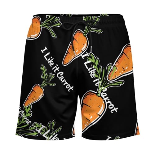 I Like It Carrot Mens Swim Trunks with Quick-Drying Lining Beach Shorts for Outdoor Sports3