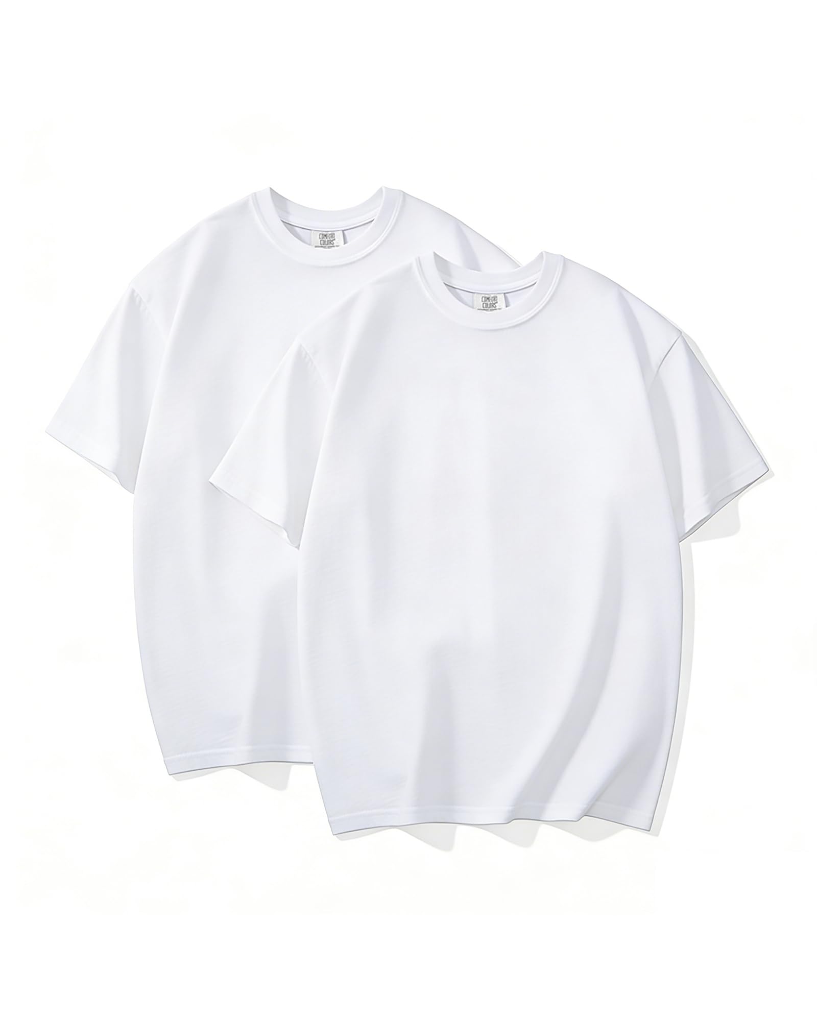 Fille Bias Comfort Men's Cotton T-Shirt, Crew Neck Short Sleeve Tee, Style G 1737 S-3XL