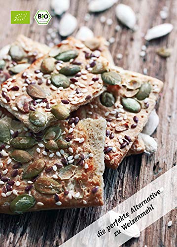 BIO PREMIUM LEINSAMENMEHL - Lower-Carb, vegan, entölt, eiweißreich, ballaststoffreich, Diät-geeignet, Pflanzen-Protein, paleo, fair und nachhaltig, 750 g