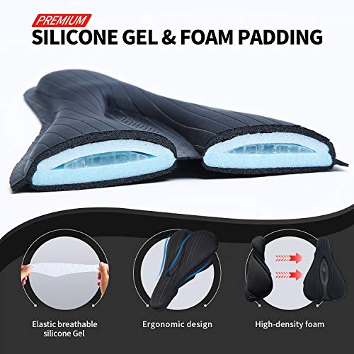 image for Souke Sports Bike Seat Cover, Gel Padded Bike Seat Cushion, Bicycle Sa