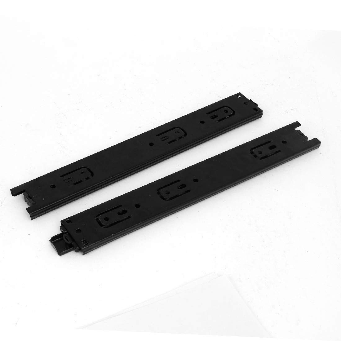 2pcs 5in Metal Drawer Slides 3 Sección Rodamiento De Bolas Telescópico Diapositivas