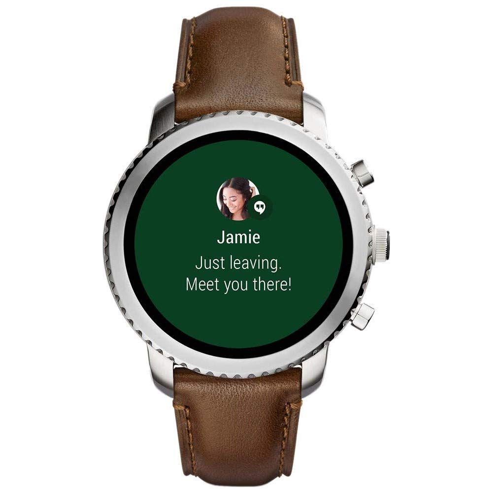 Fossil Gen Smartwatch Q Explorist Navy Leather Mens Smartwatch