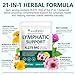 Lymphatic Drainage Supplements, 4275mg Lymph System Support for Women & Men, Herbal Lymphatic Complex with Dandelion, Burdock, Echinacea, Cleavers, Turmeric & Bromelain for Fluid Balance, 240 Capsules
