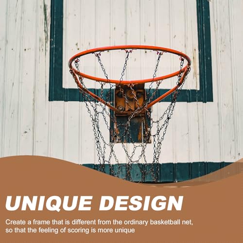 Filet en fer pour panier de basket avec chaîne métallique remplaçable solide