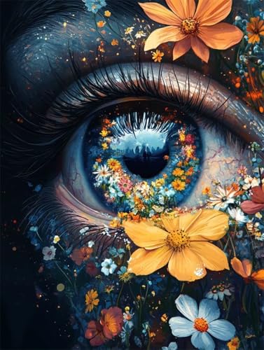 Peinture Complète Foret Kit De Beaux Yeux Broderie Diamant 110x150