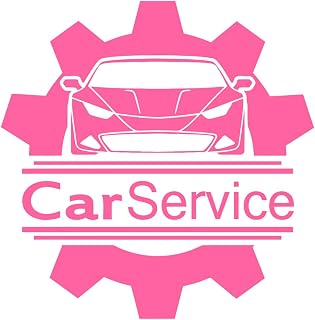 Pegatinas de tallado fino para vehículos de motor, servicio de automóviles, centro técnico de automóviles, 81 x 82,8 cm, decoración artística, extragrande, color Rosa