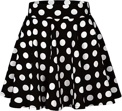 Image of Girls Kids Skater Skirts with Attached Inner Shorts (3 Years - 15 Years) rayon blend