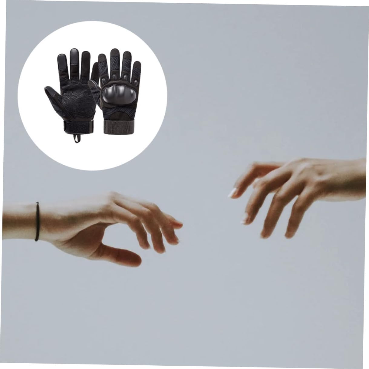 BESPORTBLE Windproof Full Finger Outdoor Riding Gloves for Men Touchscreen Compatible Anti-Skid Grip Breathable Soft Shell Gloves for Winter Cycling and Driving