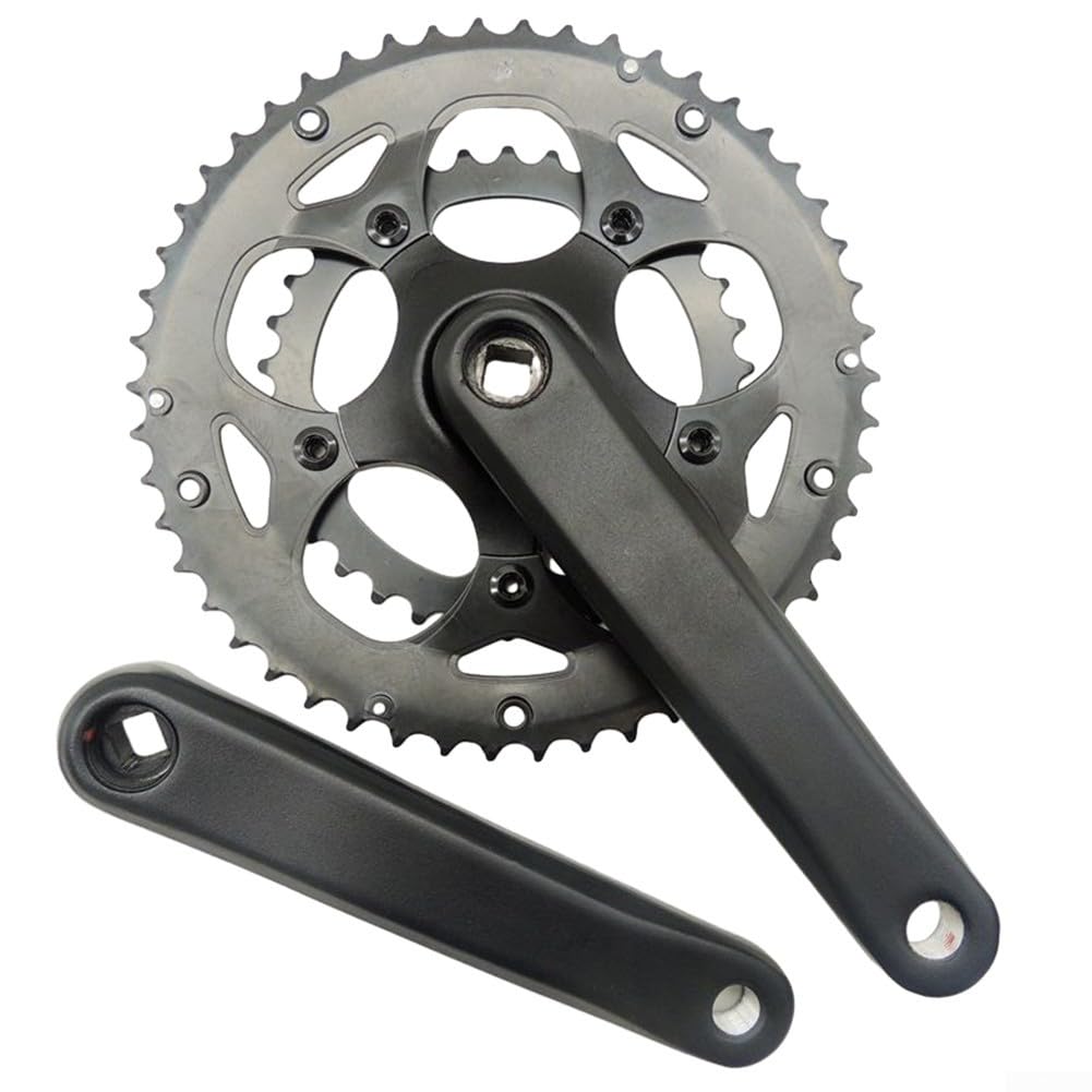Bielas ligeras para bicicleta de carretera, 170 mm, plato doble 34/50T (tipo B)
