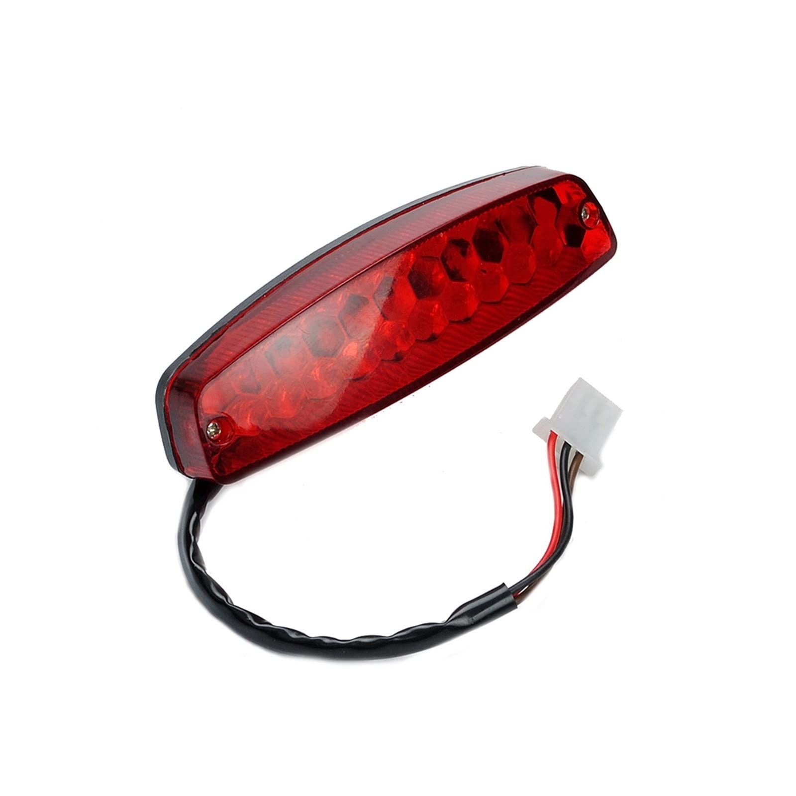 luce targa posteriore - 3 Fili 12V Luce Freno Targa Fanale Posteriore Rosso Per Motocross
