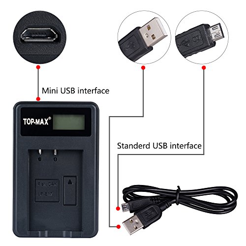 Batteria LP-E10 (2 pezzi) + Caricabatterie rapido