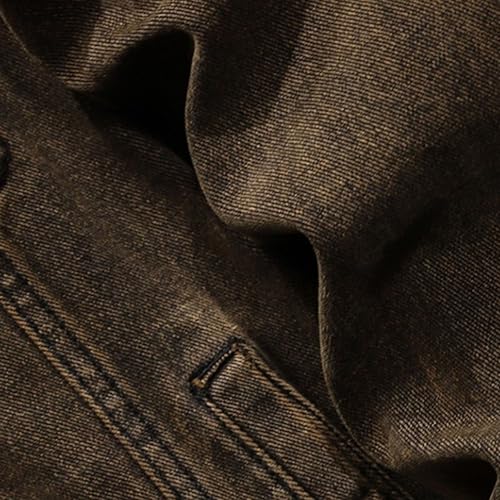 Maiyifu-GJ Men's Casual Lapel Jean Jacket Slim Fit Distressed Trucker Denim Jackets Spring Fall Lightweight Motorcycle Coats4