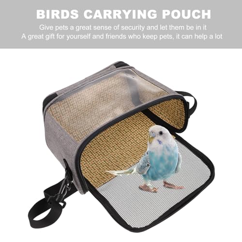 Image of Balacoo Bird Carrier Bag, Breathable Pet Travel Carrier Backpack, Parrot Cockatiel Travel Bag for Lovebirds Conures Canary & Small Animal