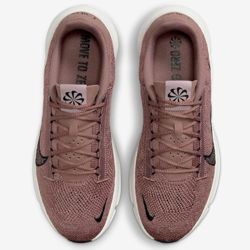 Nike SuperRep Go 3 Flyknit Next Nature Women's Workout Shoes (DH3393-201, Smokey Mauve/Sail/Platinum Violet) Size 8.52