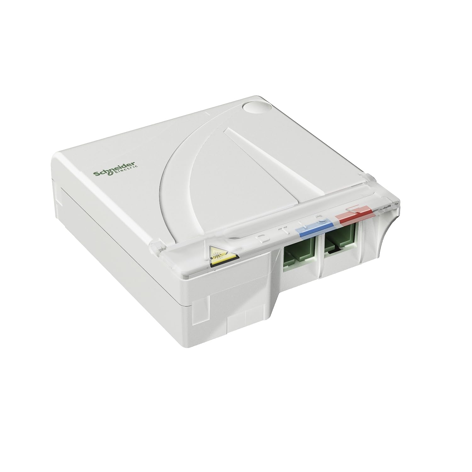 dispositif terminaison intérieur optique équipé 2 traversées sc/​apc - schneider electric vdir326030