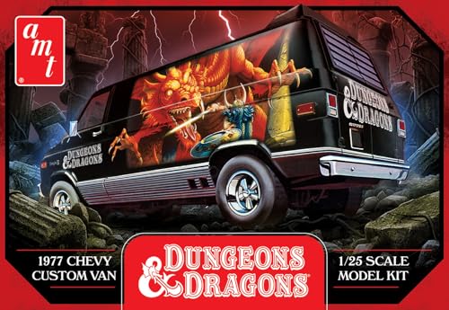 Kit de modelo 1:25 Chevy Van Dungeons & Dragons 1977 miniatura 1