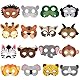 XIABYAYU Tiere Masken Kinder, 16 Stück Tiermasken für Kinder Dschungel, Waldtiere Masken, Tiermasken Papier für Dschungel Thema Partyzubehör, Fastnacht, Rollenspiele (B)