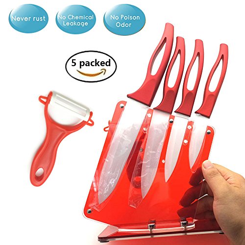 Cuchillos cerámica juego 5 piezas cocina Cuchillos...