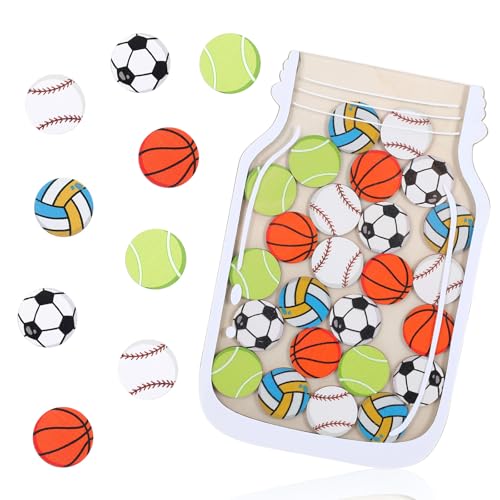 DIVINA VITAE Belohnungsglas Belohnung Gläser Mit 25 Ball Und Holzhalter Belohnungssystem Kinder Klassenmanagement Tools Belohnungs Klassenzimmer Für Hauseund Schule Zur Belohnung Von Gutes Benehmen