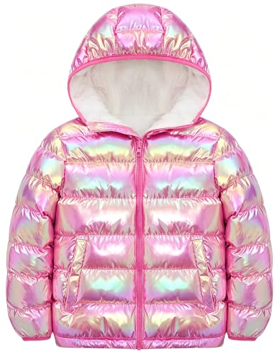 Image of Lovekider 4-12 Years Girls Hooded Puffer Jacket Warmth Padded Winter Coat