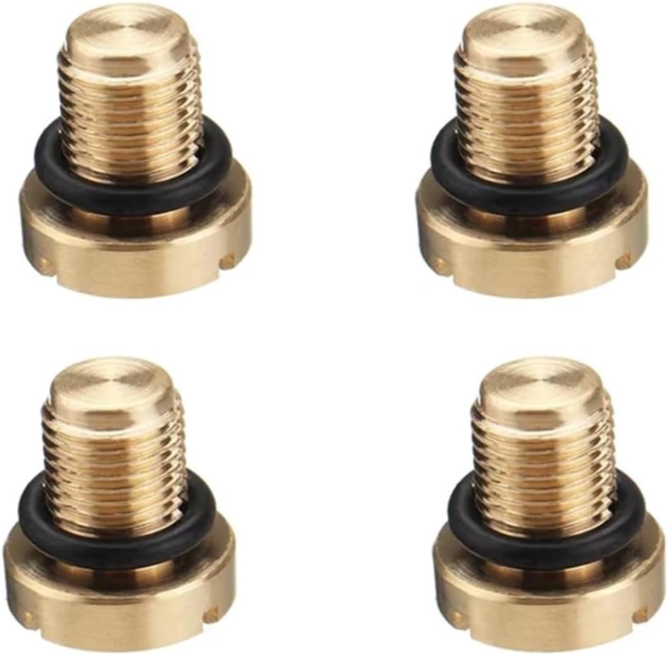 17111712788 11537793373 Metal Radiator Coolant Expansion Tank Bleeder Screw Compatible with BMW E30 E31E36 E46 E34 E39 E53(4pcs)