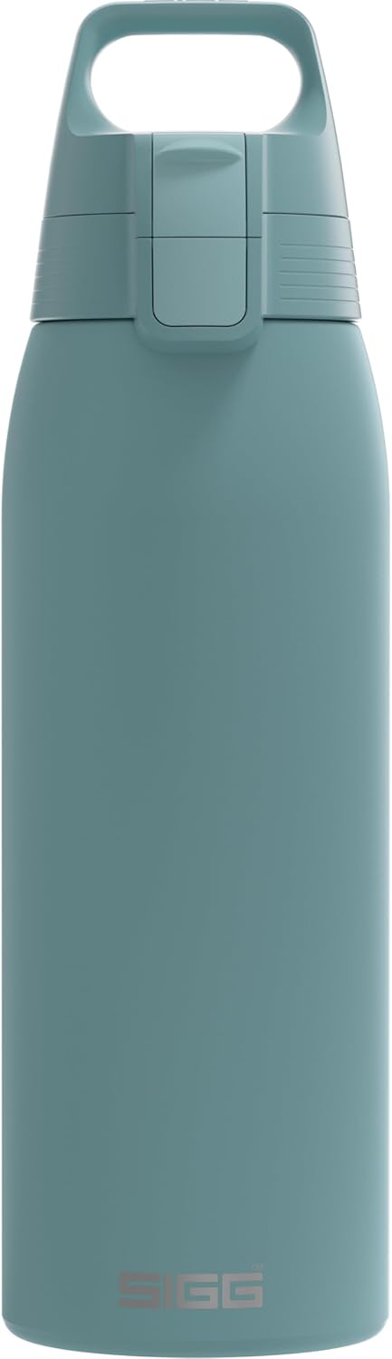 SIGG – Stainless Steel Drinking Bottle – Shield ONE Morning Blue – Suitable for Carbonated Drinks – Leak-Proof – Feather-Light – BPA-Free – Outdoor & Fitness – 34 Oz