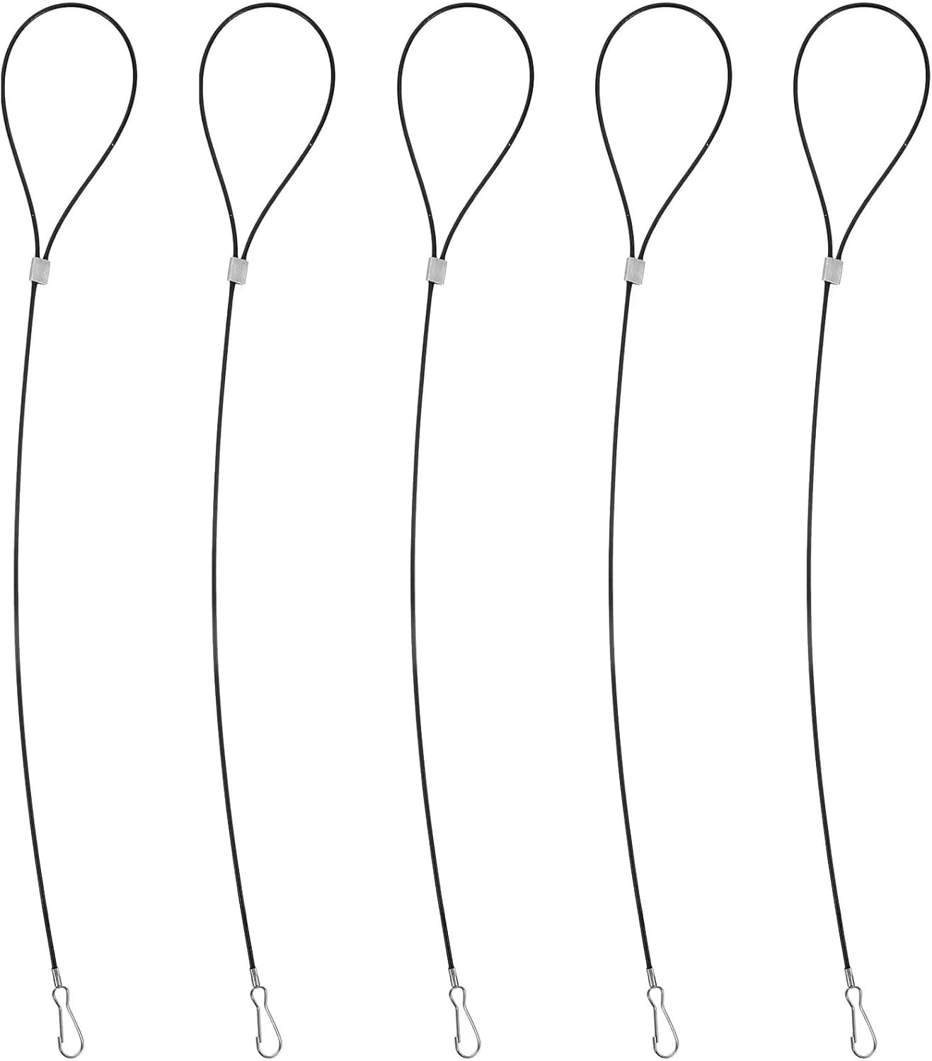 Gate Latch Cable Pull 50pcs Stainless Steel Anti Fall Rope Light Cable Lock Gate Latch Pull Safety Fence Garden Backyard Hardware Adjustable