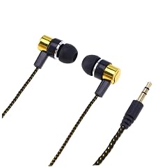 Heavy Bass in-Ear Earphones with 3 5mm Plug Noise Isolating Wired Headset for Music Lovers Comfortable Fit Sturdy