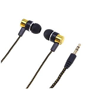 Heavy Bass in-Ear Earphones with 3 5mm Plug Noise Isolating Wired Headset for Music Lovers Comfortable Fit Sturdy