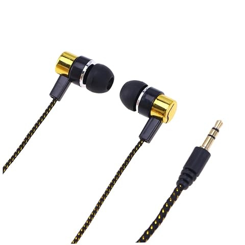 Heavy Bass in-Ear Earphones with 3 5mm Plug Noise Isolating Wired Headset for Music Lovers Comfortable Fit Sturdy
