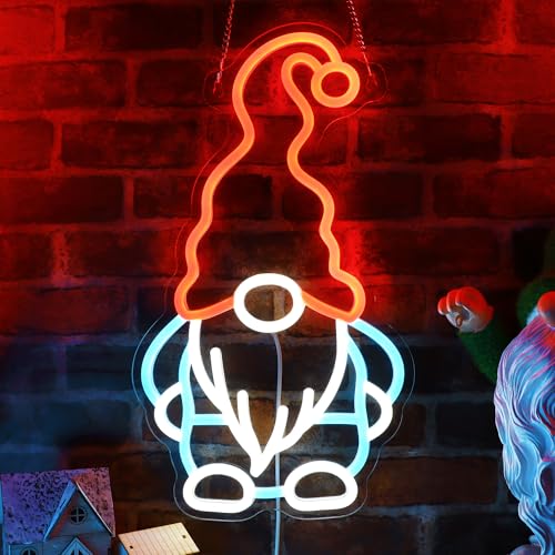 Image of Ammonite Gnome Neon Sign, LED Neon Lights for Room Wall Table Decor Art, Home Party Birthday Holiday Gift for Kids Teens Adults