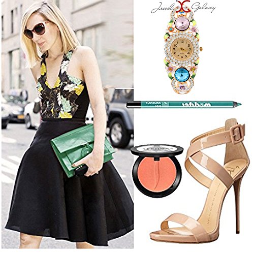 AD Luxuria Floral Multicolor Charm Bracelet