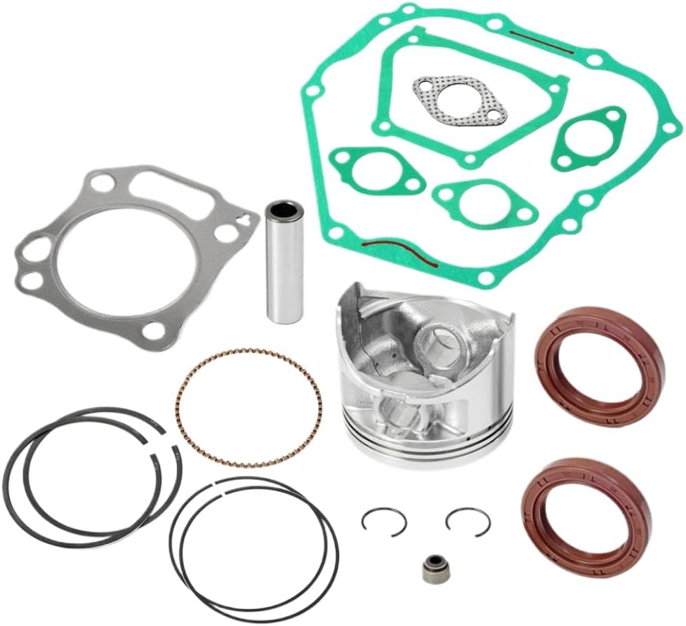 357cc Engine Rebuild Kit 0.5mm Oversize Piston Rings Gaskets Seals Compatible With 4 Cycle Cart Motor G21 G22 G23 G27 G28 Ydra 00 13