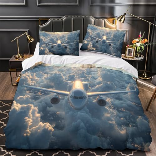 Parure de lit avion de passagers 3D microfibre douce anti-transpiring - 4
