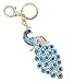 Produktbild Cygoshop Chinese Peacock Metal Bling Kristalle Strass Keychain Schlüsselanhänger Keyfob Charm für Handtaschen