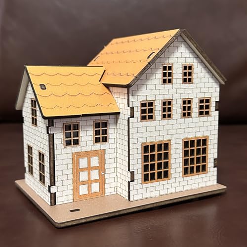MPIUET 3D Wooden Puzzles for Adults Wooden House Building Model Kits, Hut Model 3D Puzzles Log Cabin Model Kits, 3D Jigsaw Puzzles, 3D Brain Teaser Puzzles, No Glue or Other Tools Required - Image 7