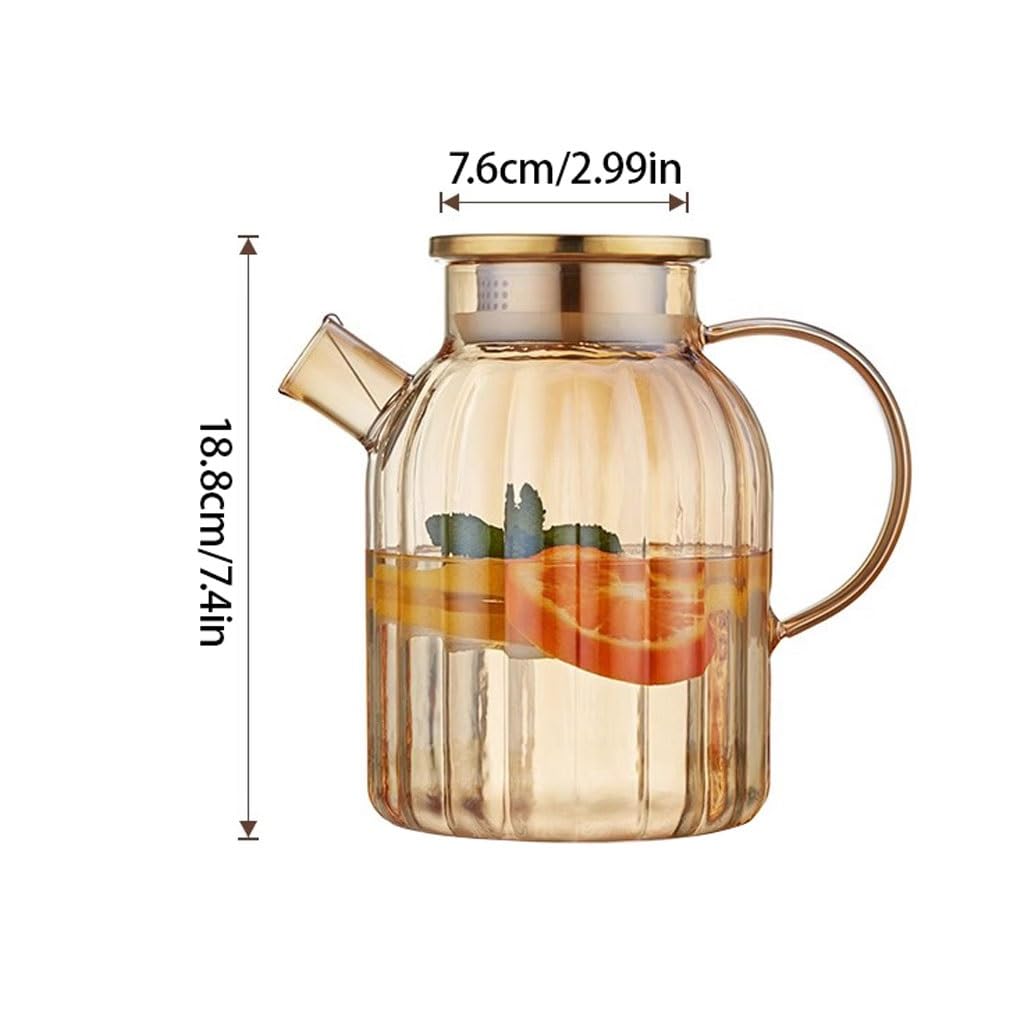 Bollitore per acqua fredda Bollitore freddo Bollitore in vetro Teiera domestica di grande capacità Succo di ghiaccio estivo Bollitore per acqua Bollitore per acqua