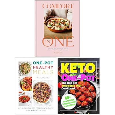 Comfort in One, One Pot Healthy Meals & The One Pot Ketogenic Diet Cookbook 3 Books Collection Set