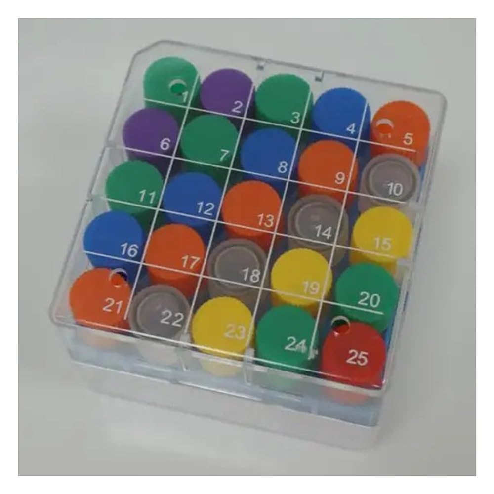1 juego de tubos de plástico de laboratorio de 36/50/81/100 orificios, 1,8 ml/5 ml, en caja de PP.(Set I)
