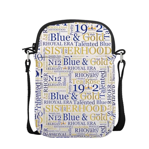 POFULL Sorority Inspired Gift Sisterhood Gift for Women Sorority Paraphernalia Crossbody Bag