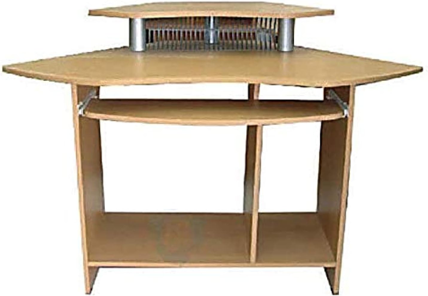 Galaxy Design Wooden Computer Table Without Wheels, Beige - 135W X 86H X 75D Cm
