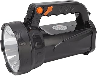 Rechargeable Flashlight, USB 4000mAh Brightness Adjustable Portable Handheld Searchlight Lamp for Camping Outdoors Christmas US Plug 100V‑240V