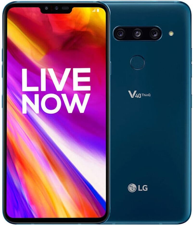 LG V40 ThinQ (LM-V405UA) | 6/64GB | for Verizon and GSM Unlocked | Moroccan Blue