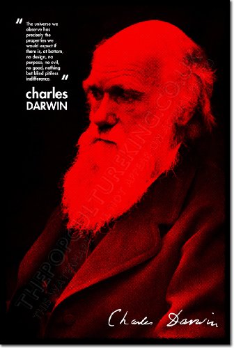 The Pop Culture King Charles Darwin fotografía en afiche o póster. Lámina artística y Original para Regalo 30x20 cm
