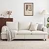 GRUSIGN 3 Seater Couch, 83″ Comfy Corduroy Sofa with Deep Seat, Modern Sofa Couch for Living Room, Office, Bedroom, Apartment (Pillows not Included)