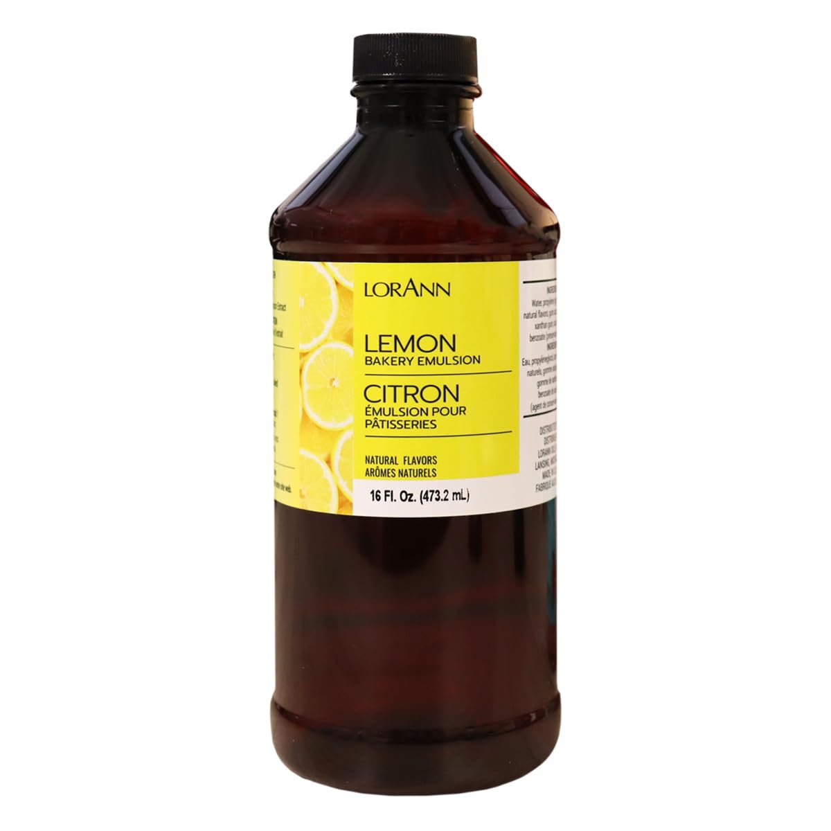 Lorann Oils Lemon Bakery Emulsion: Tangy Lemon Essence, Perfect for Amplifying Citrus Tones in Cakes, Cookies & Desserts, Gluten-Free, Keto-Friendly, Lemon Extract Alternative Essential